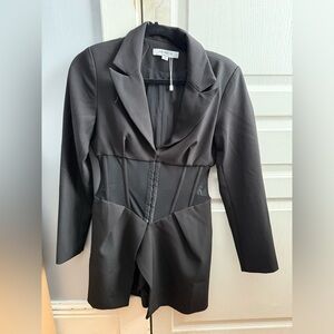 Heiress Beverly Hills Mesh Corset Blazer Dress